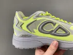 Christian Dior running shoes, grey fluorescent green