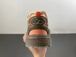 Christian Dior running shoes, brown and orange.