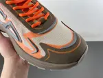 Christian Dior running shoes, brown and orange.