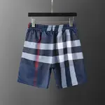 BUR*BERRY 2025 New Classic Plaid Print Beach Shorts