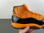 Air Jordan 11 Orange/Black Patent Leather Authentic Label 50, Style Code CT8012-700