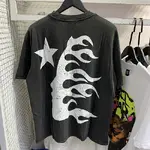 Hellstar Studios Evil Smile Short Sleeve Tee Shirt Washed Black