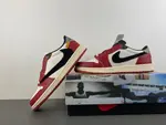 Travis Scott x Air Jordan 1 Low (White/Black/Red/Yellow) - Reverse Swoosh Low  DM7866-600