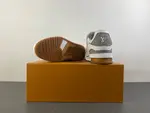 Louis Vuitton LV trainer, white-grey-brown