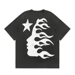 Hellstar Studios Evil Smile Short Sleeve Tee Shirt Washed Black