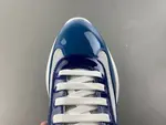 Prada America, royal blue and greyish white