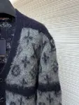 LOUIS VUITTON gradient mohair cardigan