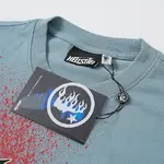 Hellstar Trendy Brand Pure Cotton T-Shirt Fabric: 32-count 250g washed combed double yarn pure cotton