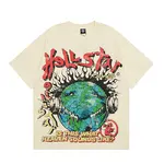 Hellstar Studios Heaven on Earth Short Sleeve Tee Shirt Cream