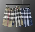 BUR*BERRY 2025 New Classic Plaid Print Beach Shorts