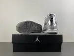 Air Jordan 4 Retro Diamond Silver Electroplated Colorway, Style Code FQ8138-092