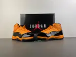 Air Jordan 11 Orange/Black Patent Leather Authentic Label 50, Style Code CT8012-700