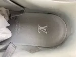 Louis Vuitton LV trainer, beige-grey, reflective LV collaboration.