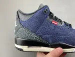 Air Jordan 3 x Levi's® Indigo and Gym Red IH7959-400
