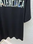 Balenciaga Graffiti Tape Crew Neck Short-Sleeve T-Shirt
