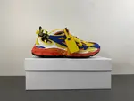 Off-White 24 Three-Arrow Hiking Platform Chunky Shoes in Yellow, Blue, Black, and Orange
