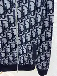 Dior jacquard zip-up cardigan