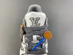Louis Vuitton LV trainer, white-grey-brown