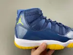 Air Jordan 11 Retro Legend Blue, White, Midnight Blue, White, and Yellow (Style Code: AT7802-115)