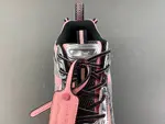 Off-White 24 Tri-Arrow Hiking Platform Chunky Shoes, Pink/Silver/Black