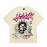Hellstar Studios Heaven Sounds Like Short Sleeve Tee Shirt Cream Unisex