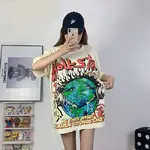 Hellstar Studios Heaven on Earth Short Sleeve Tee Shirt Cream