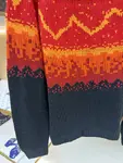 LOUIS VUITTON monogram patchwork jacquard chunky knit wool sweater