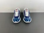 Prada America, royal blue and greyish white