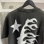Hellstar Studios Evil Smile Short Sleeve Tee Shirt Washed Black