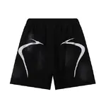 Hellstar  Shorts, Cement Print Distressed Loose Casual Shorts for Men and Women