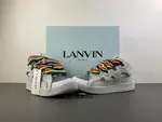 Lanvin White and gray rainbow stripes