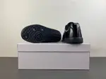 Maison Margiela Replica All-Black Glossy Leather Low-Top Sneakers (Style No. S58WS0109)