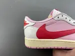 Travis Scott × AJ1 Low "Shy Pink" IQ7604-101