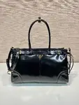 Pr*da Bonnie large leather handbag