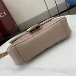 Gucci Marmont series quilted mini handbag model: 446744. Size: 22*13*6cm