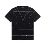 2025 Line Necklace & Metal Accent T-Shirt