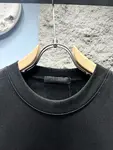 Jacquard Fuzzy Lettering T Shirt