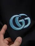 Double G Embroidery On Chest T Shirt