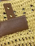 YSL straw tote basket, pure handmade. 685618 Size: 55*31*28cm