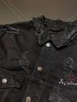 Balenciaga  ripped denim jacket