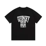 Hand Drawn Letter Print T Shirt