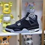 AIR JORDAN 4 "BLACK CANVAS"