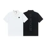 Back Letter Print Polo Shirt