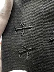 Pattern Cracked Embroidery T Shirt
