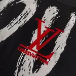 Necklace Letter + Chest Embroidery T-shirt
