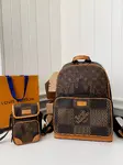 L*V x Nigo Co branded Campus Men's Backpack N40380, Top Quality Size: 30 * 39 * 13cm