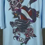 Front & Back Rhinestone Destroyed T-Shirt