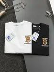 Brown Striped Embroidery T Shirt
