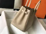 Hermès Bɪʀᴋɪɴ Trench coat grey platinum bag size: 25cm