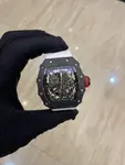 Richard Miller Ultimate Edition Integrated White Sapphire Shock Absorbing Movement RM35-02 Transparent Automatic Mechanical Integrated Movement